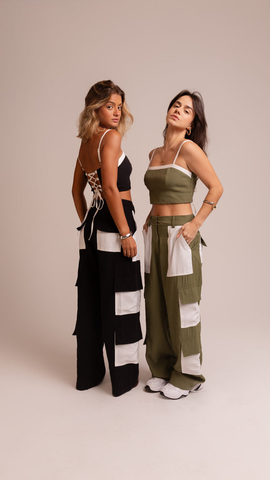 Calça Alfaitaria Cargo Duo